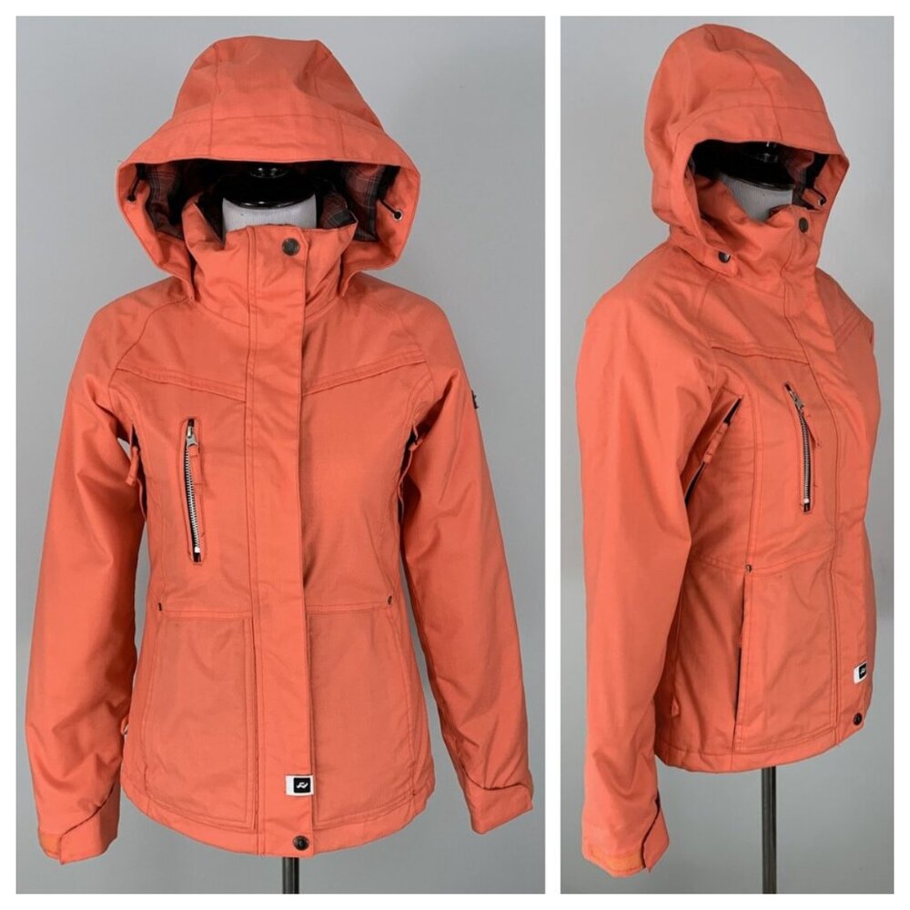 Ride Snowboards Womens Coral Pink Orange Winter Snow Jacket Coat Size XS